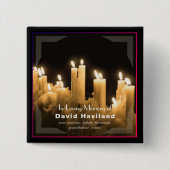 In Memory of Candles Button with text - HAMbyWG (Voorkant)