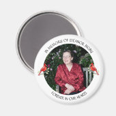In Memory of | Cardinal Memorial Keepsake Magneet (Voorkant / Achterkant)