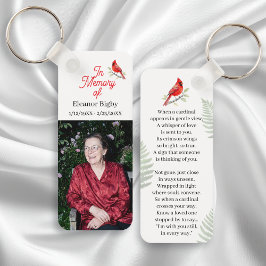In Memory of | Cardinal Memorial Keepsake Sleutelhanger