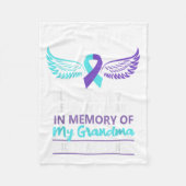 In Memory Of Grandma Suicide Awareness Prevention Fleece Deken (Voorkant)