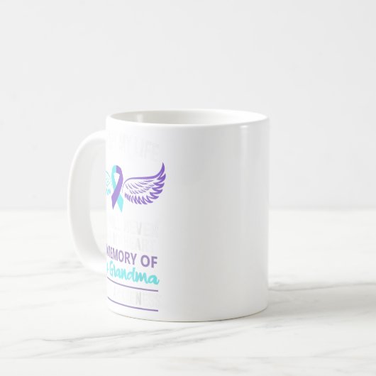 In Memory Of Grandma Suicide Awareness Prevention Koffiemok (Voorkant links)