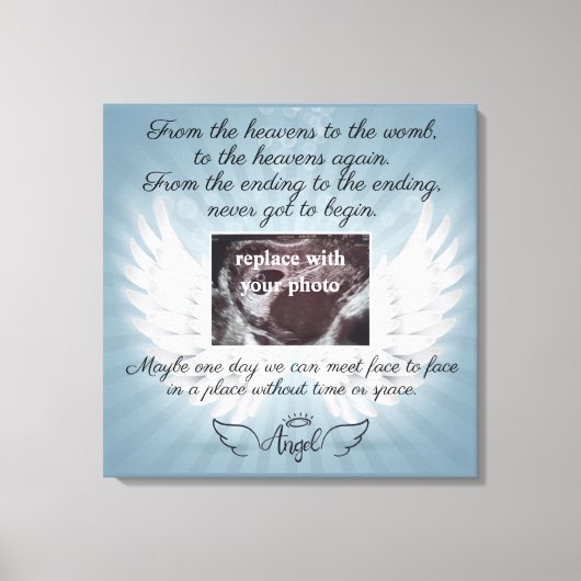 In Memory of loss baby Canvas Afdruk (Voorkant)