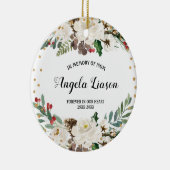 In Memory of Mam Kerstversiering Keramisch Ornament (Rechts)