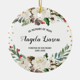 In Memory of Mam Kerstversiering Keramisch Ornament