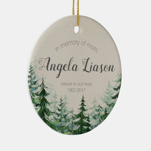 In Memory of Mam Kerstversiering Keramisch Ornament (Rechts)