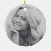 In Memory of Memorial Remembrance Photo Christmas Keramisch Ornament (Achterkant)