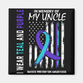 In Memory Of My Uncle Suicide Awareness Prevention Magneet (Voorkant)