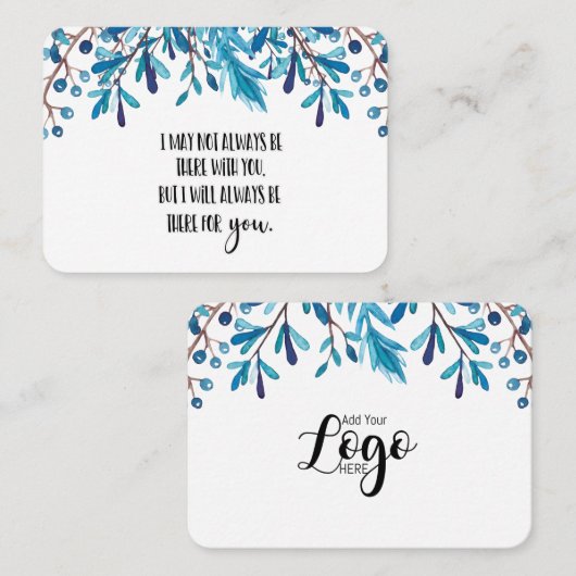 In Memory Sympathy Memorial Angel keepomwille gift Visitekaartje (Voorkant / Achterkant)