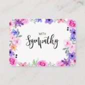 In Memory Sympathy Memorial Angel keepomwille gift Visitekaartje (Voorkant)