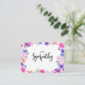 In Memory Sympathy Memorial Angel keepomwille gift Visitekaartje (Staand voorkant)