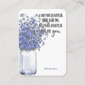 In Memory Sympathy Memorial Angel keepomwille gift Visitekaartje (Voorkant)