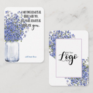 In Memory Sympathy Memorial Angel keepomwille gift Visitekaartje