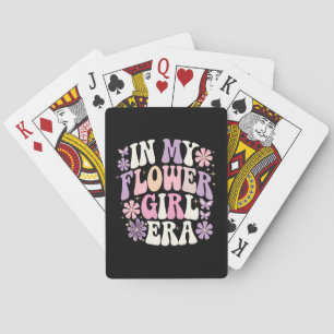 In Mij Era Als Bloemenmeisje Retro Groovy Bloem Pokerkaarten