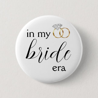 In Mij Era Gouden Bling Meisjesavond Ronde Button 5,7 Cm