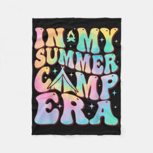 In Mij Era Van Het Zomer Kamp Groovy Tie Dye Voor  Fleece Deken