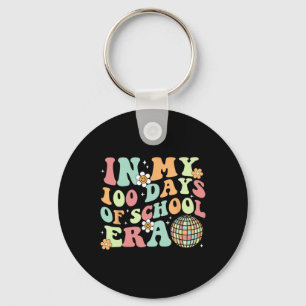In mijn 100 dagen schooltijd retro disco 100ste da sleutelhanger