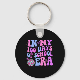 In mijn 100 dagen schooltijd retro disco 100ste da sleutelhanger
