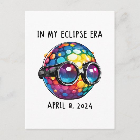 In mijn 2024 Solar Eclipse tijdperk Briefkaart (Voorkant)