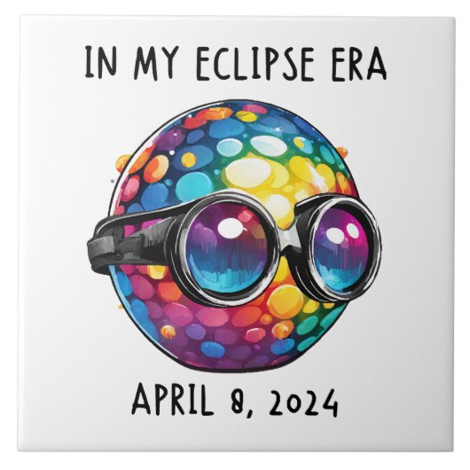 In mijn 2024 Solar Eclipse tijdperk Tegeltje (Voorkant)