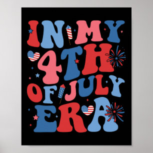 In mijn 4 juli tijdperk grappige patriottische USA Poster