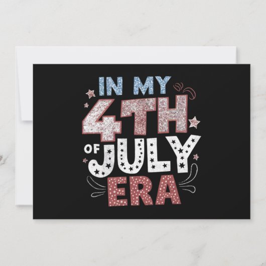 In mijn 4th of July tijdperk USA American Patrioti Kaart (Voorkant)