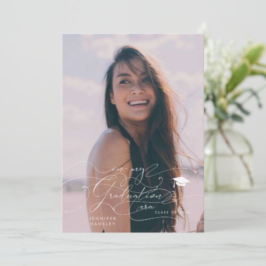 In mijn Afstuderen Era Afstuderen Aankondiging (Staand voorkant)