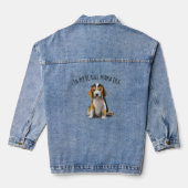 In mijn Beagle mama tijdperk Denim Jacket (Achterkant)