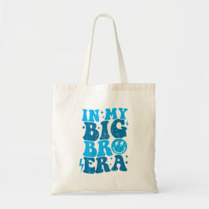 In mijn Big Bro Era Funny Groovy T-shirt Big Bro E Tote Bag