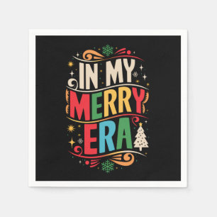 In Mijn Blijde Tijd Kerstmis Xmas Vakantie Familie Servet