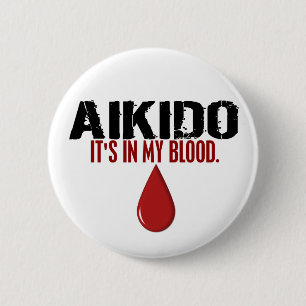 In mijn bloed AIKIDO Ronde Button 5,7 Cm
