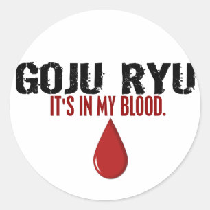 In mijn bloedgojU RYU Ronde Sticker