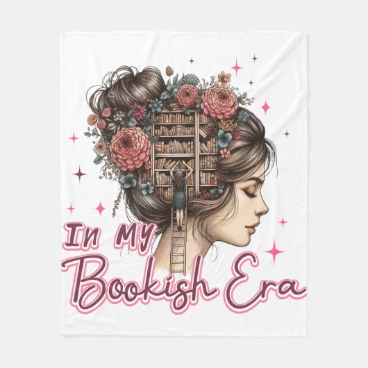 In mijn boekentijdperk fleece deken (Voorkant)