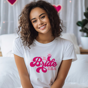 In Mijn Bruids Tijdperk Retro Type en Trouwring T-shirt