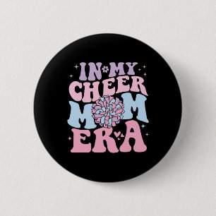 In Mijn Cheer Moeder Tijdperk Groovy Cheerleading Ronde Button 5,7 Cm