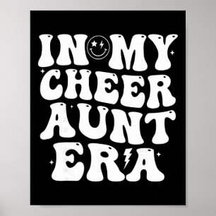 In Mijn Cheer Tante Tijd Trendy Cheerleading Sport Poster
