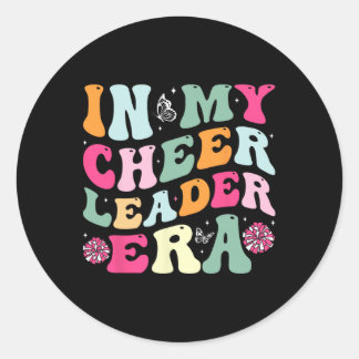 In Mijn Cheerleader Tijdperk Cheer Coach Cheerlead Ronde Sticker