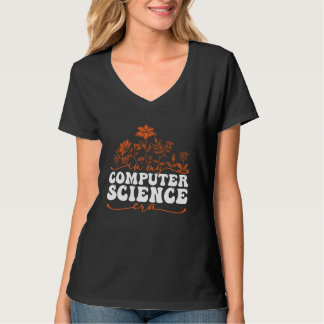 In mijn computerwetenschap tijdperk bloemenontwerp t-shirt