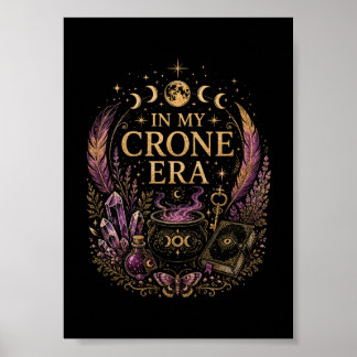 In Mijn Crone-tijdperk Hekserige Gotische Botanisc Poster