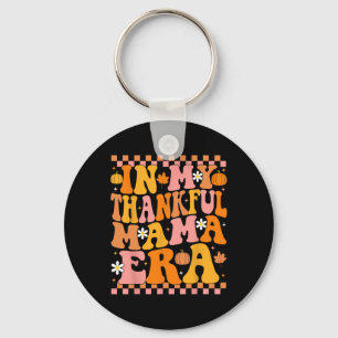 In Mijn Dankbare Mama Tijdperk Fall Pumpkin Groovy Sleutelhanger