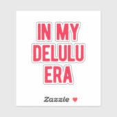 In mijn Delulu-tijdperk Sticker (Vel)