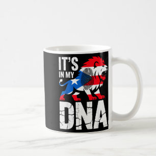 In mijn dna brullende leeuw in puerto rico rican v koffiemok