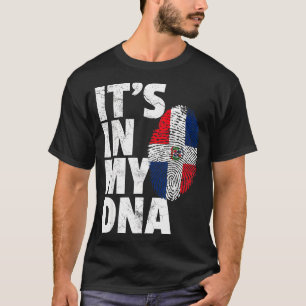 In Mijn DNA Dominicaanse Republiek Vlag Kerstmis T-shirt