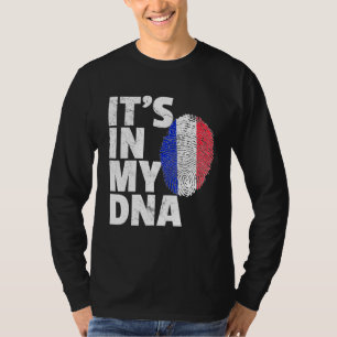 in mijn dna - frans frankrijk , vlaggepride nation t-shirt
