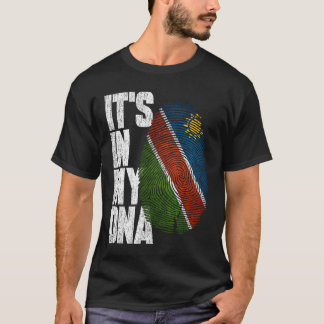 In mijn DNA staat de trotse Namibische vlag T-shirt