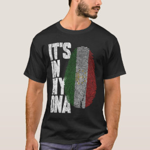 In mijn DNA staat de trotse vlag van Tadzjikistan T-shirt