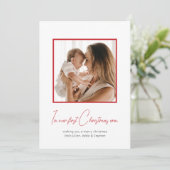 In mijn eerste kerstperiode feestdagenkaart (Staand voorkant)