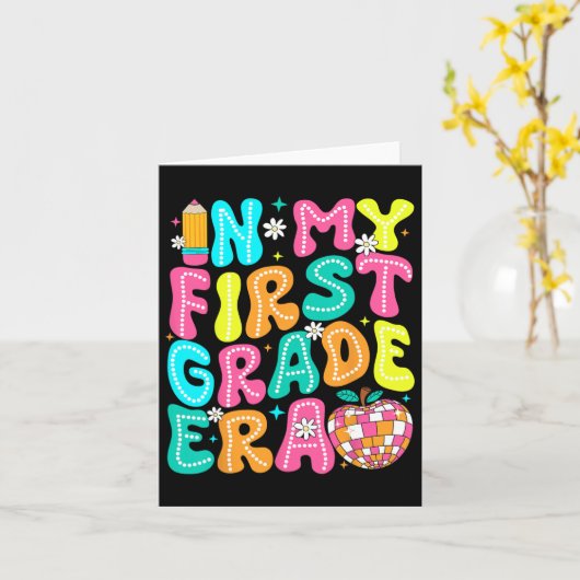 In mijn eerste leerjaar Kind terug naar school 1 Kaart (Gele Bloem)