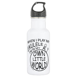 In mijn eigen kleine wereld Ukulele Waterfles