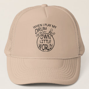 In mijn eigen kleine werelddrum trucker pet