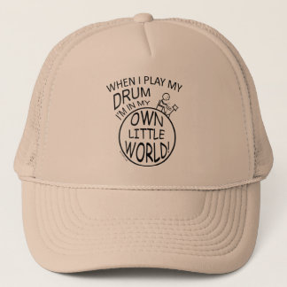 In mijn eigen kleine werelddrum trucker pet